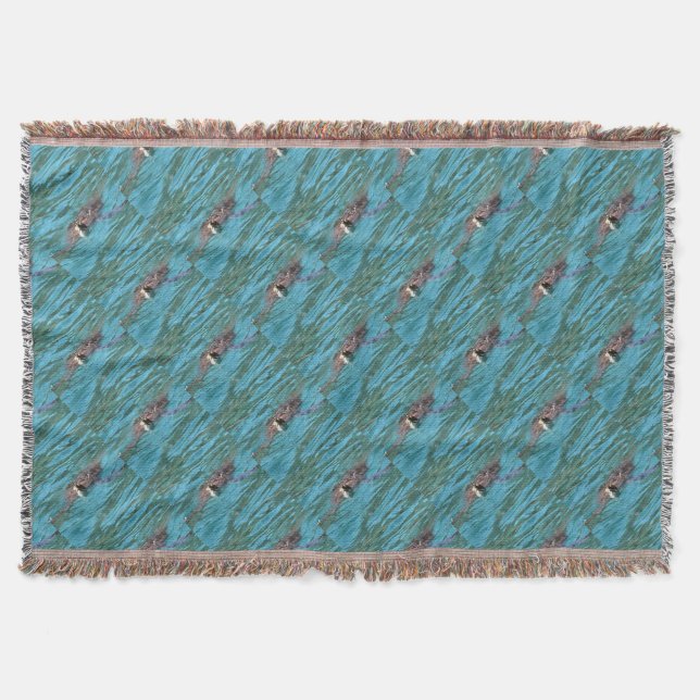 Loggerhead Sea Turtle Wildlife Art Filt (Framsidan)