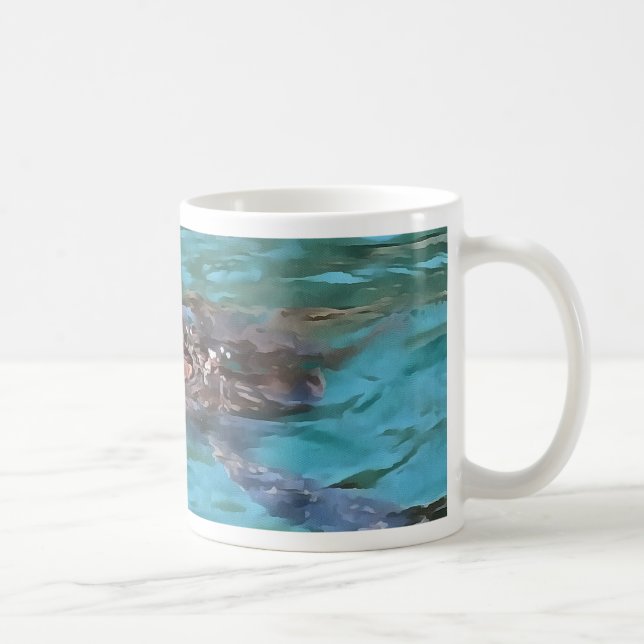 Loggerhead Sea Turtle Wildlife Art Kaffemugg (Höger)