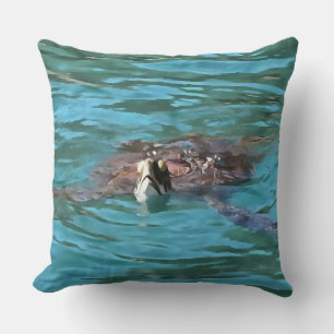 Loggerhead Sea Turtle Wildlife Art Kudde
