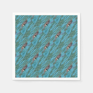 Loggerhead Sea Turtle Wildlife Art Pappersservett