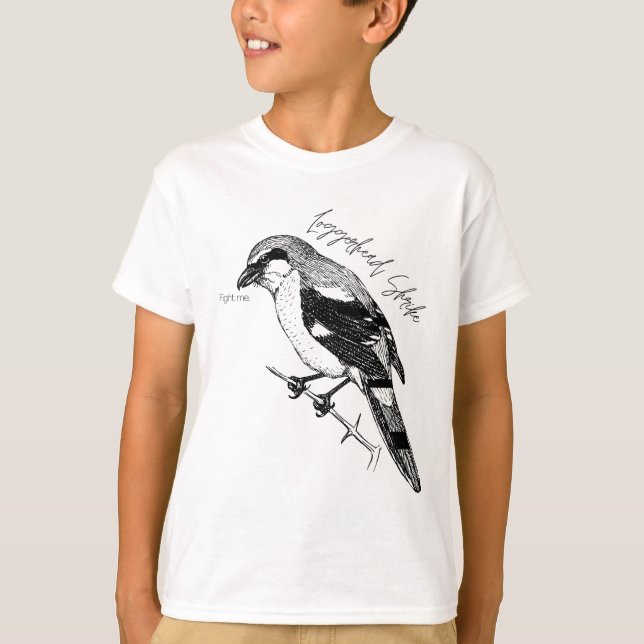 Loggerhead Shrike-fågel T Shirt (Framsida)