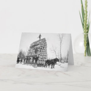 Loggers på arbete, 1890 kort