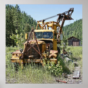 Logging Lastbil - Burke Idaho Ghost Town Poster