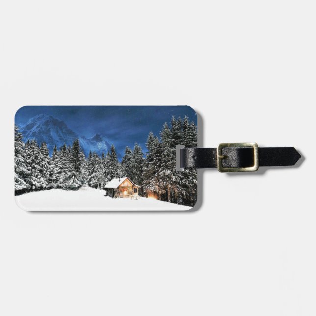 Loggkabinbergsvy Bagagebricka (Horisontell Framsida)