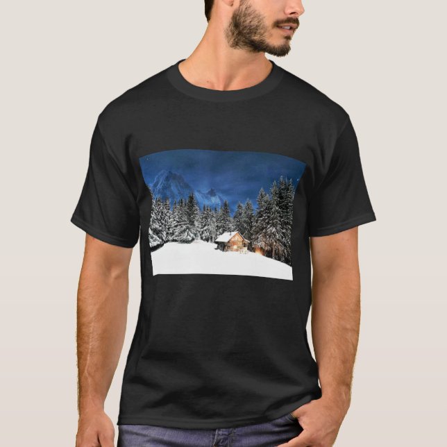 Loggkabinbergsvy T Shirt (Framsida)