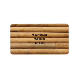 Loggkabinsida Adressetikett