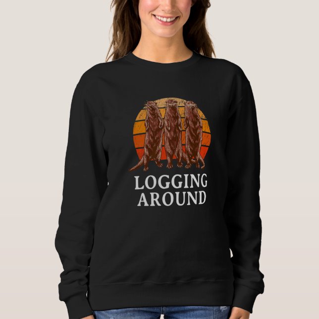 Loggning runt havslevande djur, havssort 1 t shirt (Framsida)