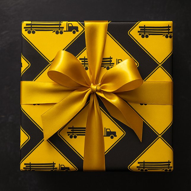 Loggningsskylt för Lastbilar Presentpapper (Skapare uppladdad)