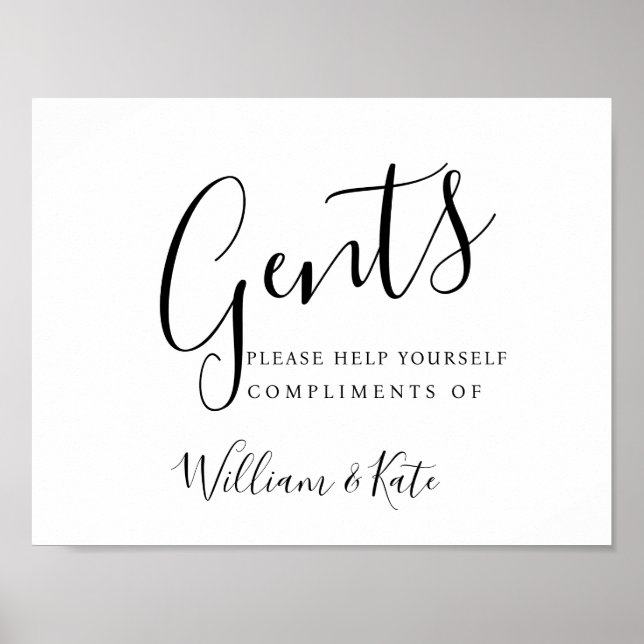 Loggskylt - toalettartiklar moderna poster (Framsidan)