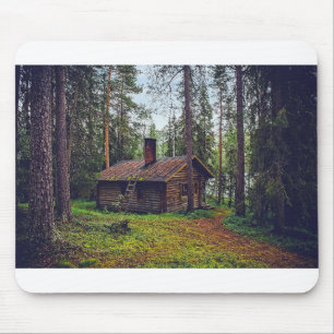 Loggstugan Hemmet Finland Landskap Musmatta