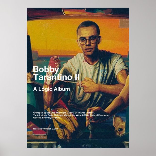 Logic Bobby Tarantino II Album Cover Poster (Framsidan)