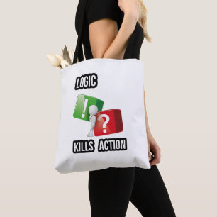 "Logic Kills Action" görares mindset, streetwear Tygkasse