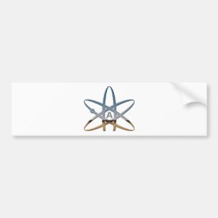 Logidea ateist atom symbol bildekal