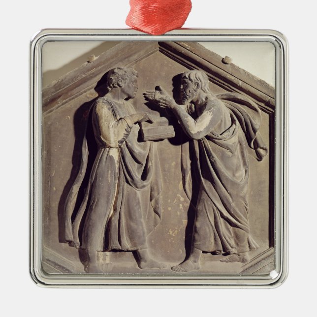 Logik och dialektik julgransprydnad metall (Framsidan)