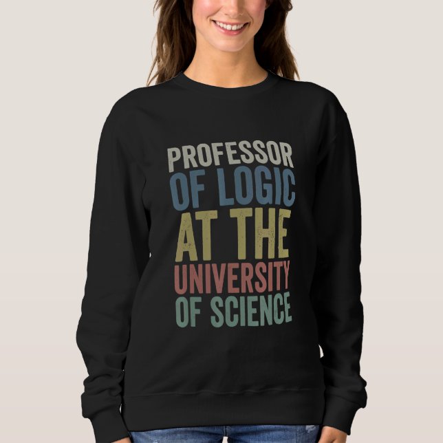 Logikprofessor vid Universiteten of Science Sy T Shirt (Framsida)