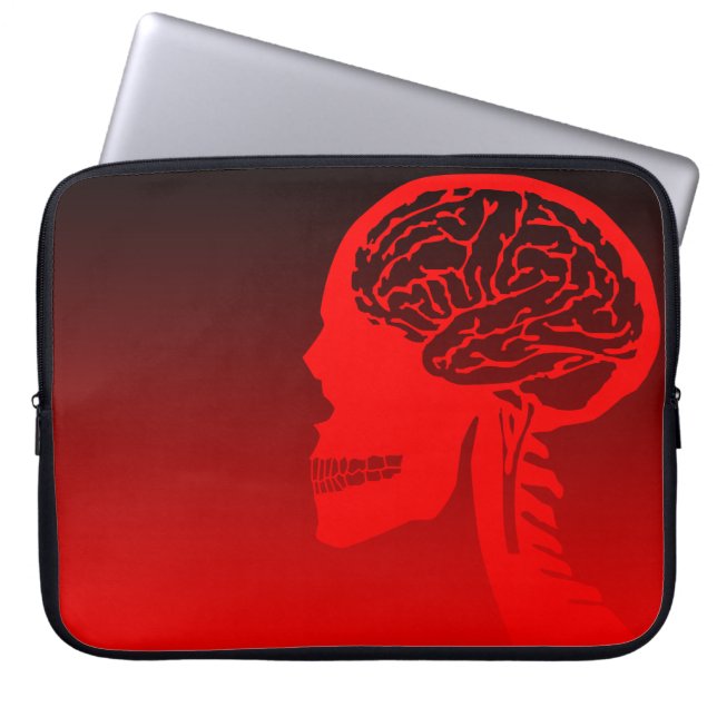logikskalle laptop sleeve (Framsidan)