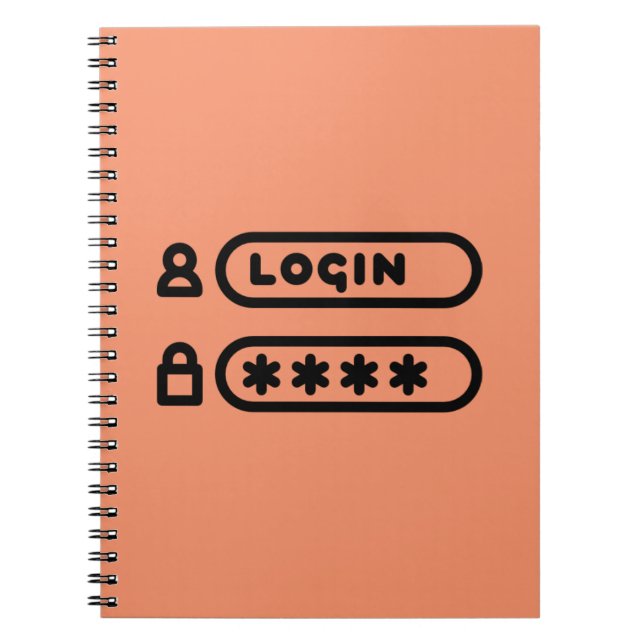 LOGIN/MOT DE PASSE ANTECKNINGSBOK (Framsidan)