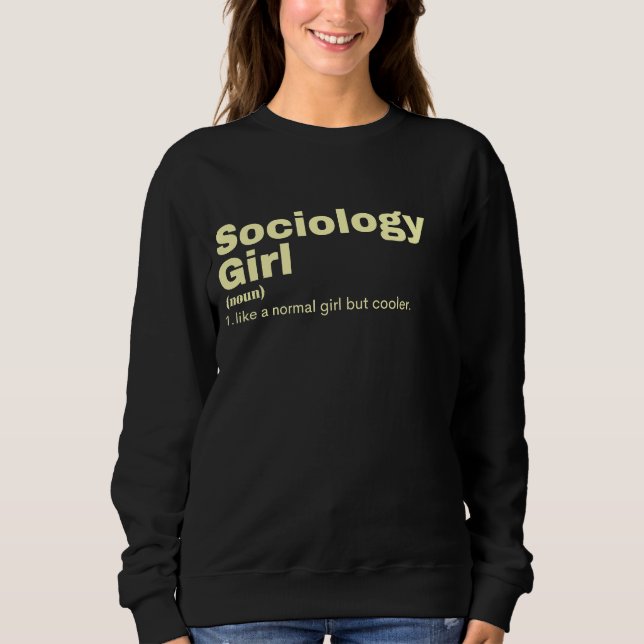 Logisk flicka - sociologi t shirt (Framsida)