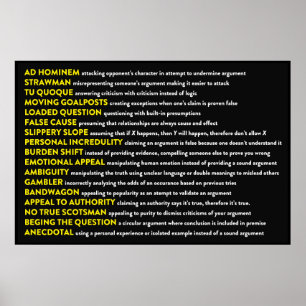 Logiska villfarelser poster