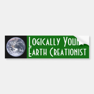 Logiskt Barn-Jord Creationist Bildekal