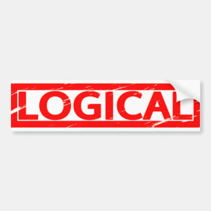 Logiskt Frimärke Bildekal