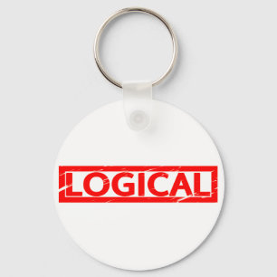 Logiskt Frimärke Nyckelring