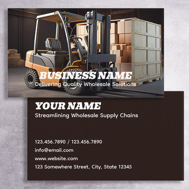 Logistics Wholesale Visitkort (Logistics Wholesale Business Cards)