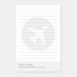 Logistik + Leveranskedja | Minimalistisk stil Post-it Block