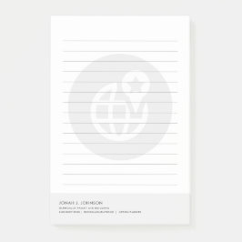 Logistik + Leveranskedja | Minimalistisk stil Post-it Block