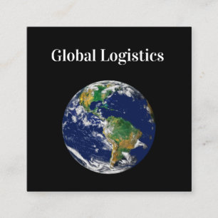 Logistik och fartygstjänster - affärs-CD Fyrkantigt Visitkort