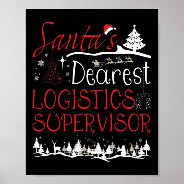Logistikansvarig Julafton Jobb - en fin jul Poster (Framsidan)