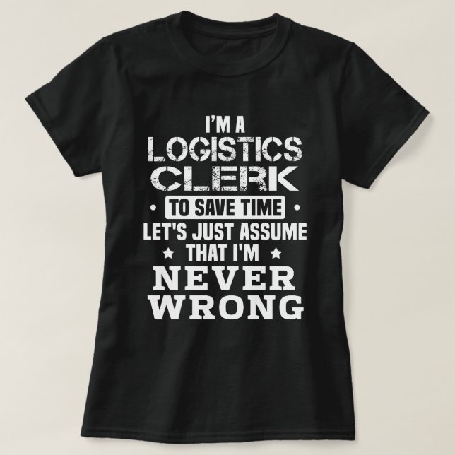Logistikassistent T Shirt (Design framsida)