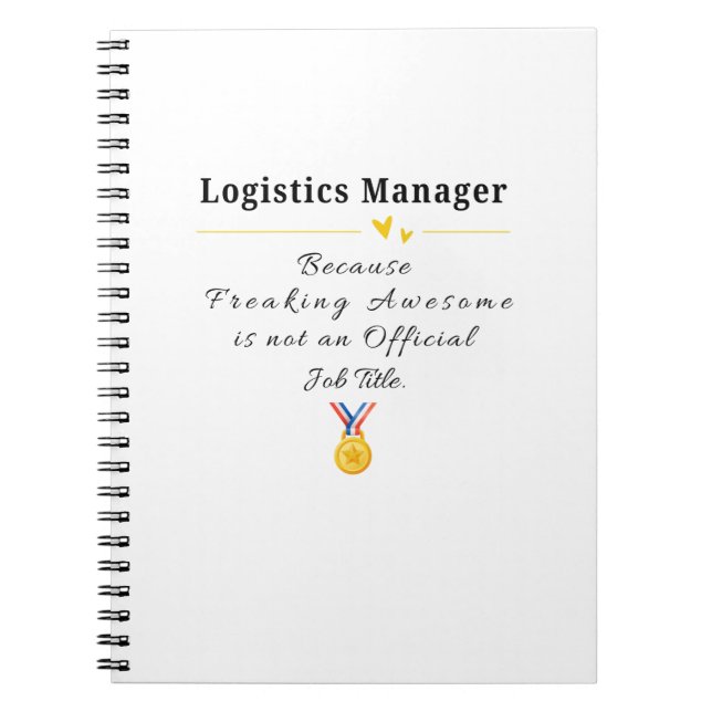 Logistikchef Anteckningsbok (Framsidan)