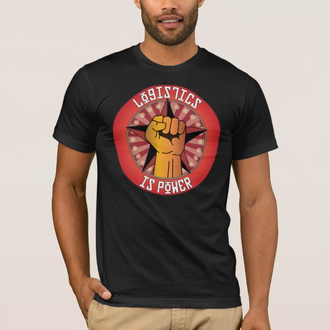 Logistiken är driver t shirt (Framsida)