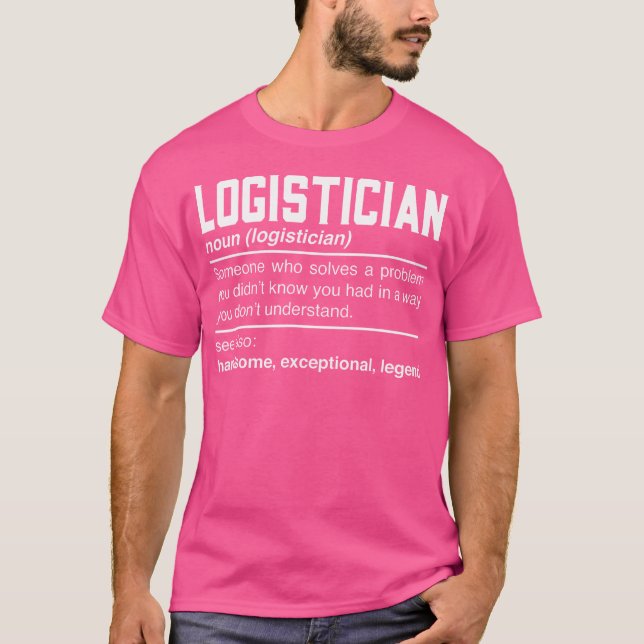 Logistikens definitionsdesign - Logistik - kvarter T Shirt (Framsida)
