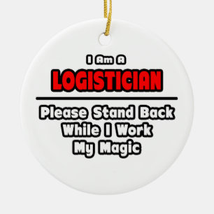 Logistiker ... Arbeta min magiska Julgransprydnad Keramik