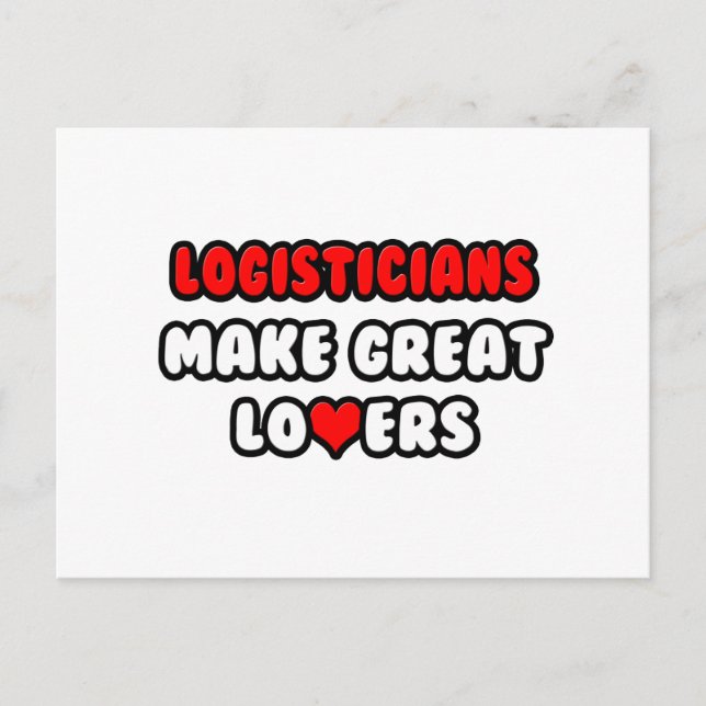 Logistiker gör Underbart Älskare Vykort (Framsida)