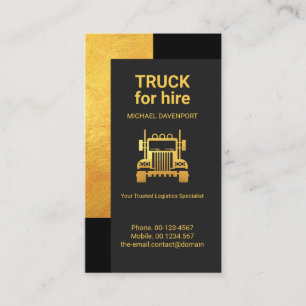 Logistiktransport av kreativ Classy Guld Corner Visitkort
