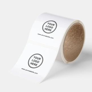 Logo and Website Stickers for Business Marketing Fyrkantigt Klistermärke