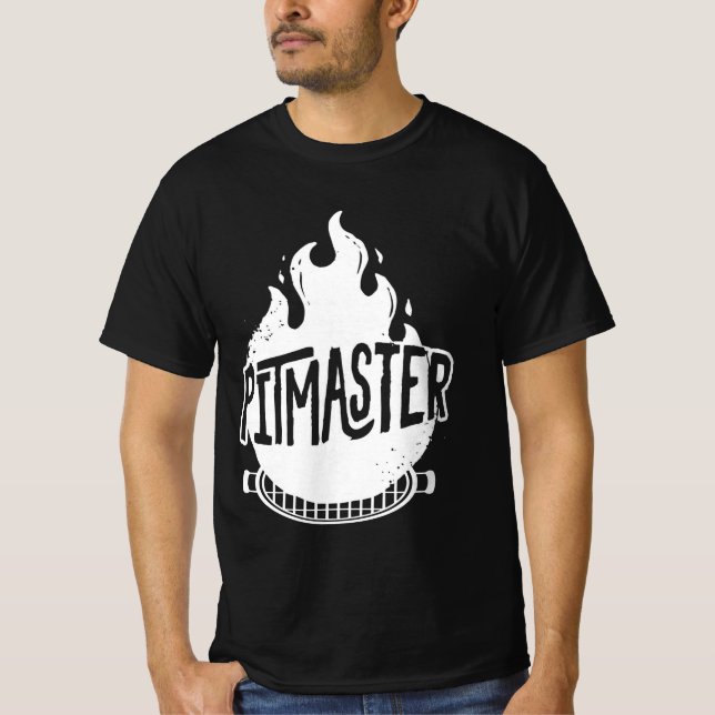 logo bbq pitmaster  t shirt (Framsida)
