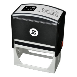 Logo Company Name Personalized Self-inking Stamp  Självfärgande Stämpel