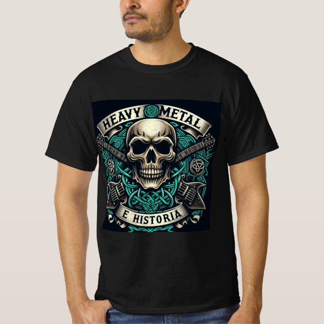 Logo de Heavy metal e historia - Youtube T Shirt (Framsida)