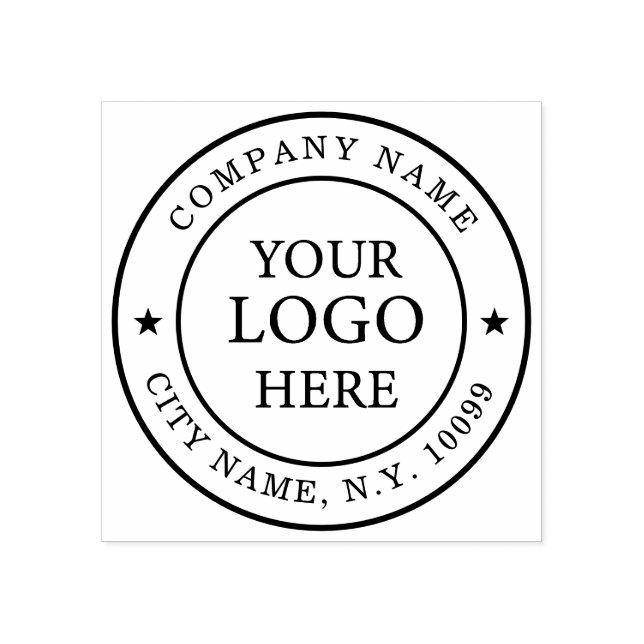 Logo d'entreprise Simple Élégant Stämpel (Tryck)