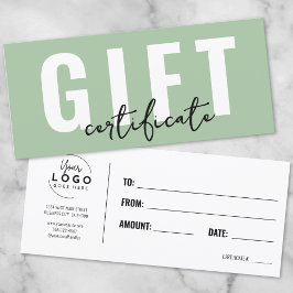 Logo Grönt Presentkort Voucher