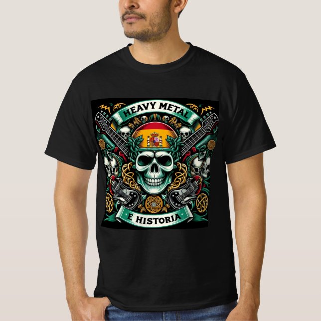 Logo Heavy metal e historia - Youtube T Shirt (Framsida)