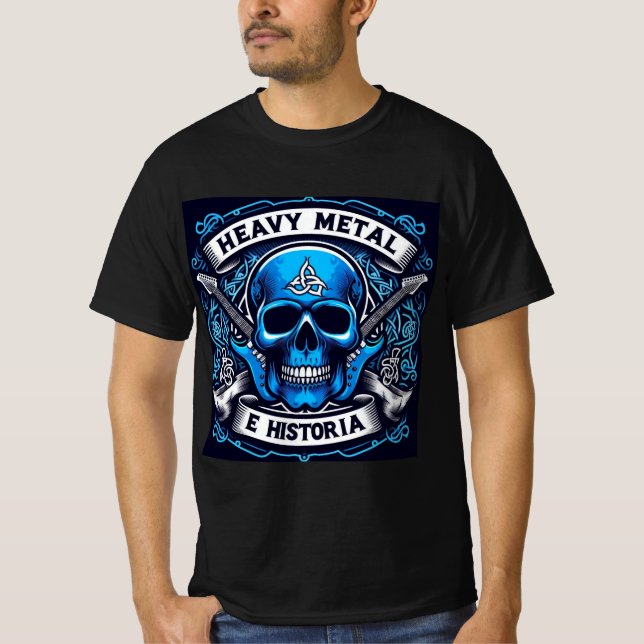 Logo Heavy metal e historia - Youtube T Shirt (Framsida)