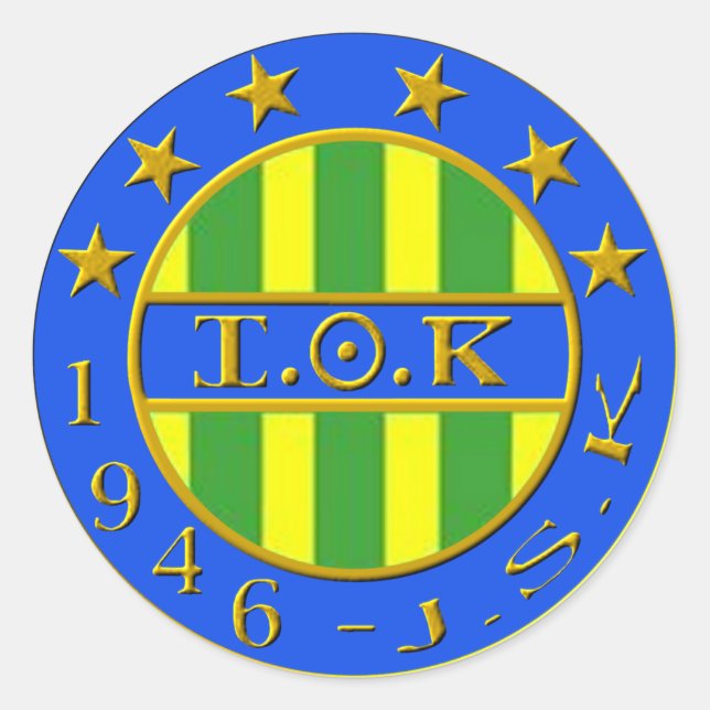 logo jsk runt klistermärke (Framsida)