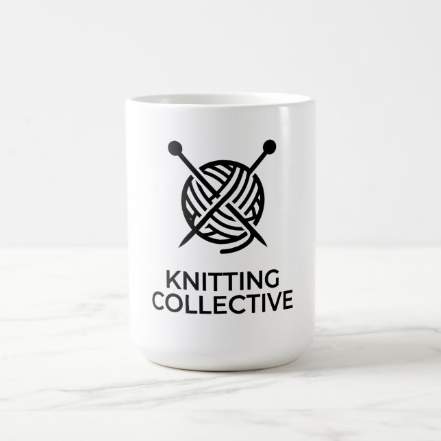 Logo Knitting Collective Pelote de Laine  Kaffemugg (Center)