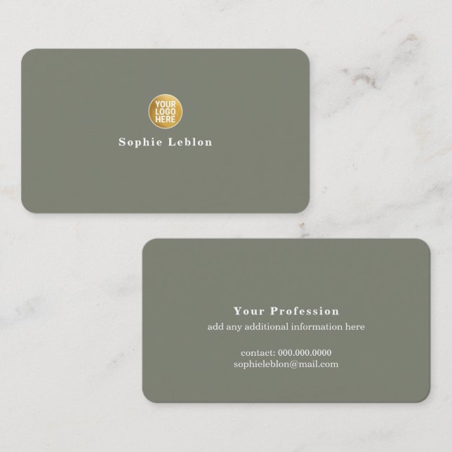 Logo mark with name eucalyptus color (Fram/baksida)