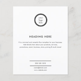 Logo Modern Professional Business Flygblad